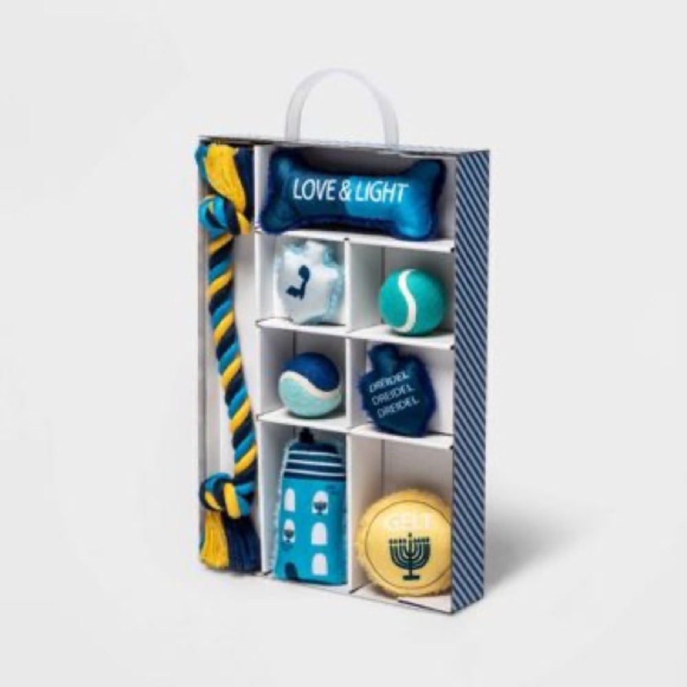 Hanukkah Dog Toy Gift Set - 8pk nwt
